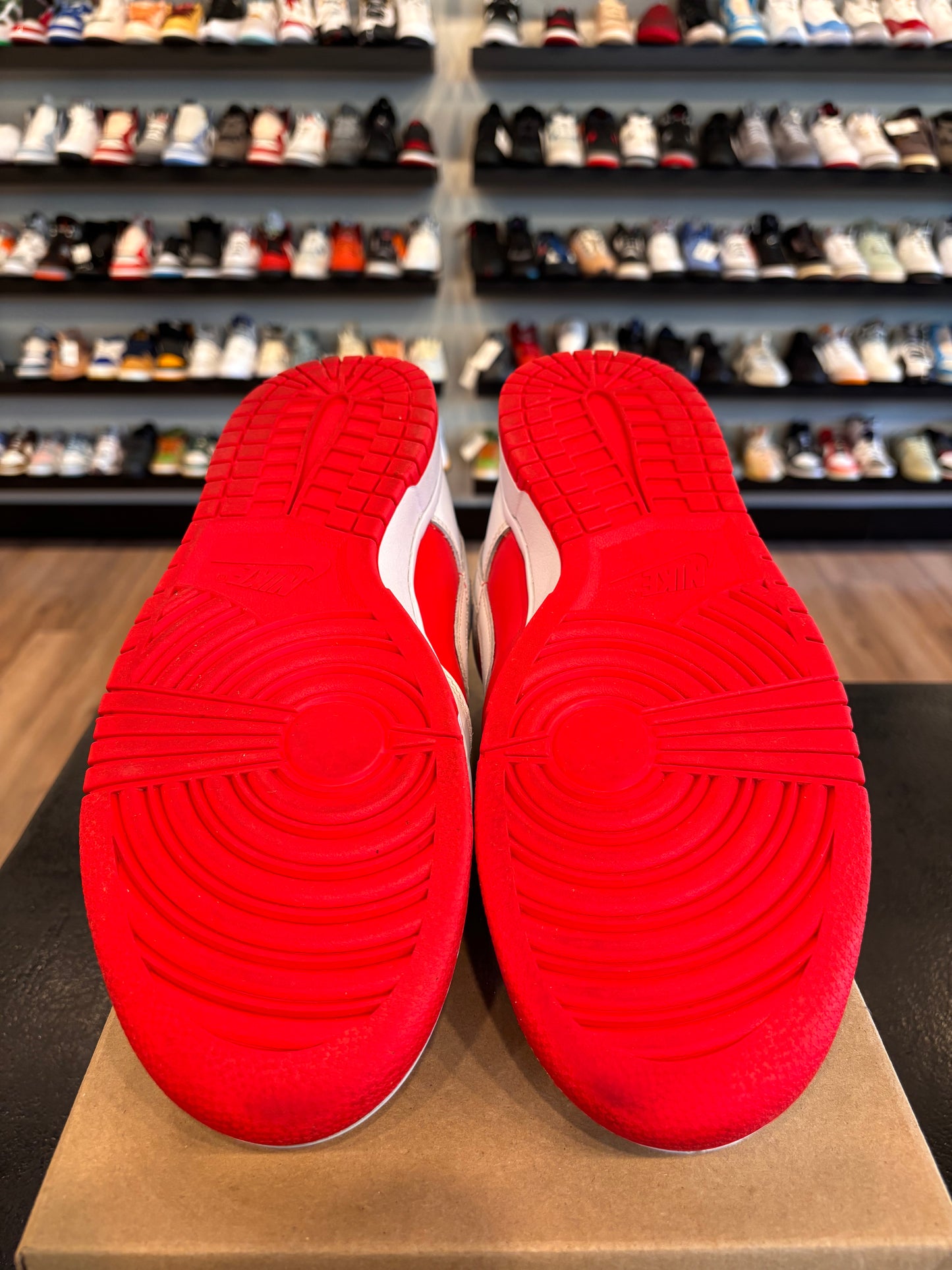 Nike Dunk Low Championship Red Size 12 Pre-Owned (No Box)