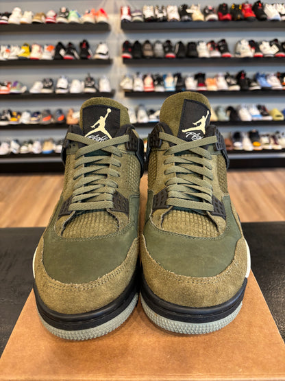 Jordan 4 Craft Olive Size 10 Pre-Owned (No Box)