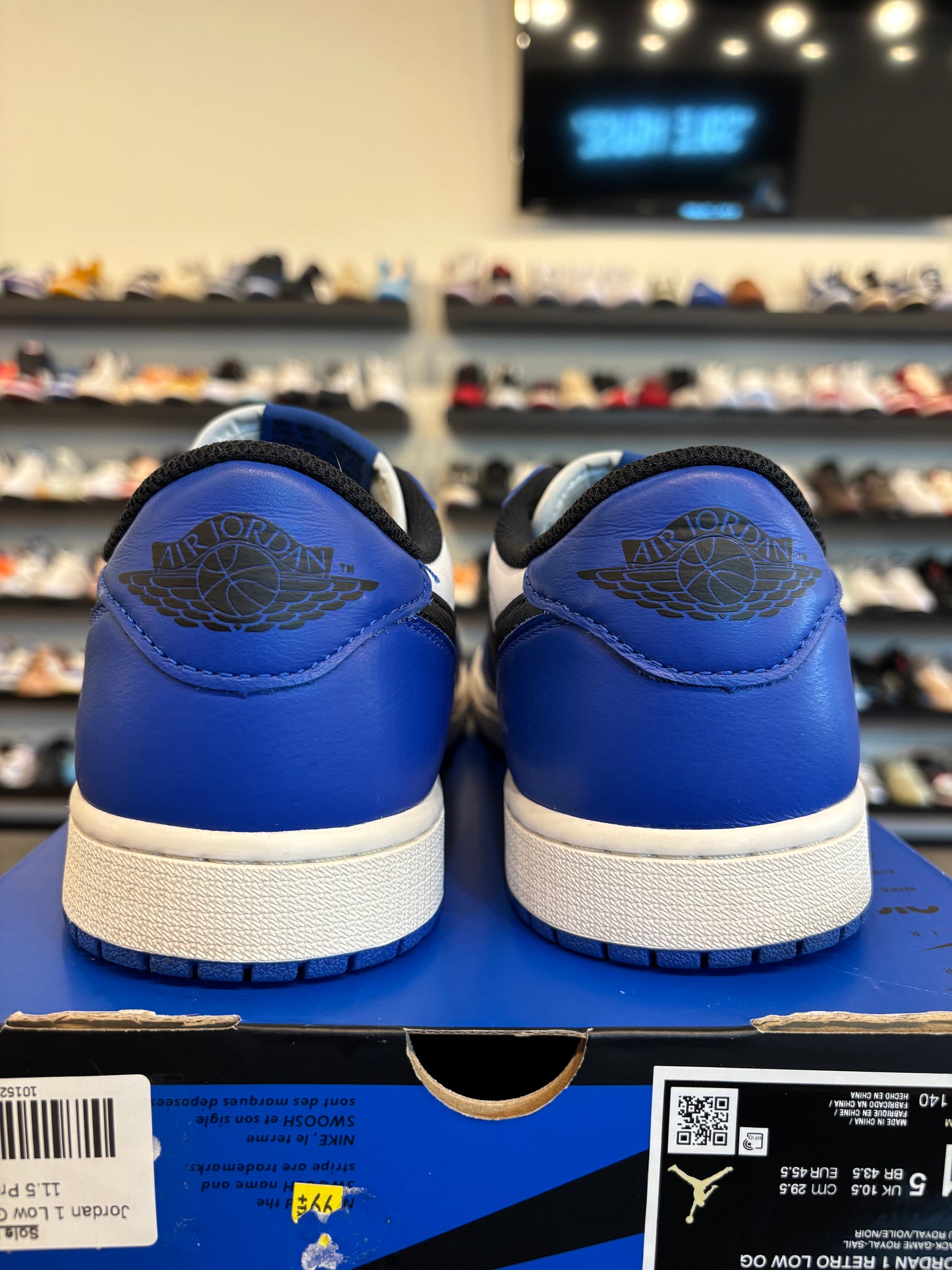 Jordan 1 Low Game Royal Size 11.5 Pre-Owned