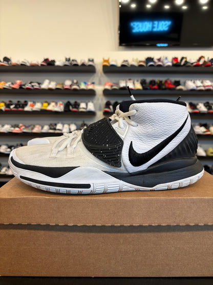 Nike Kyrie 6 White Black Size 11 Pre-Owned (No Box)