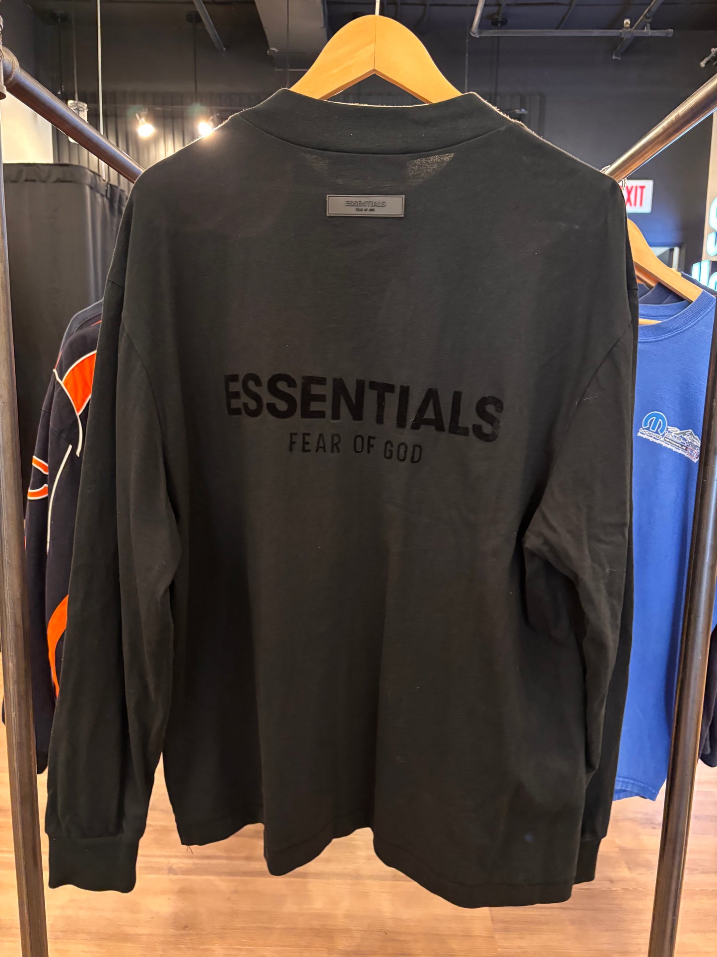 Fear Of God Essentials Long Sleeve Black Size Large Pre-Owned