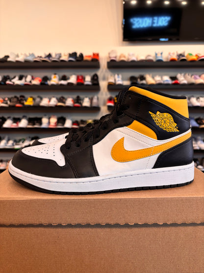 Jordan 1 Mid White Pollen Black Size 9.5 Brand New (No Box)