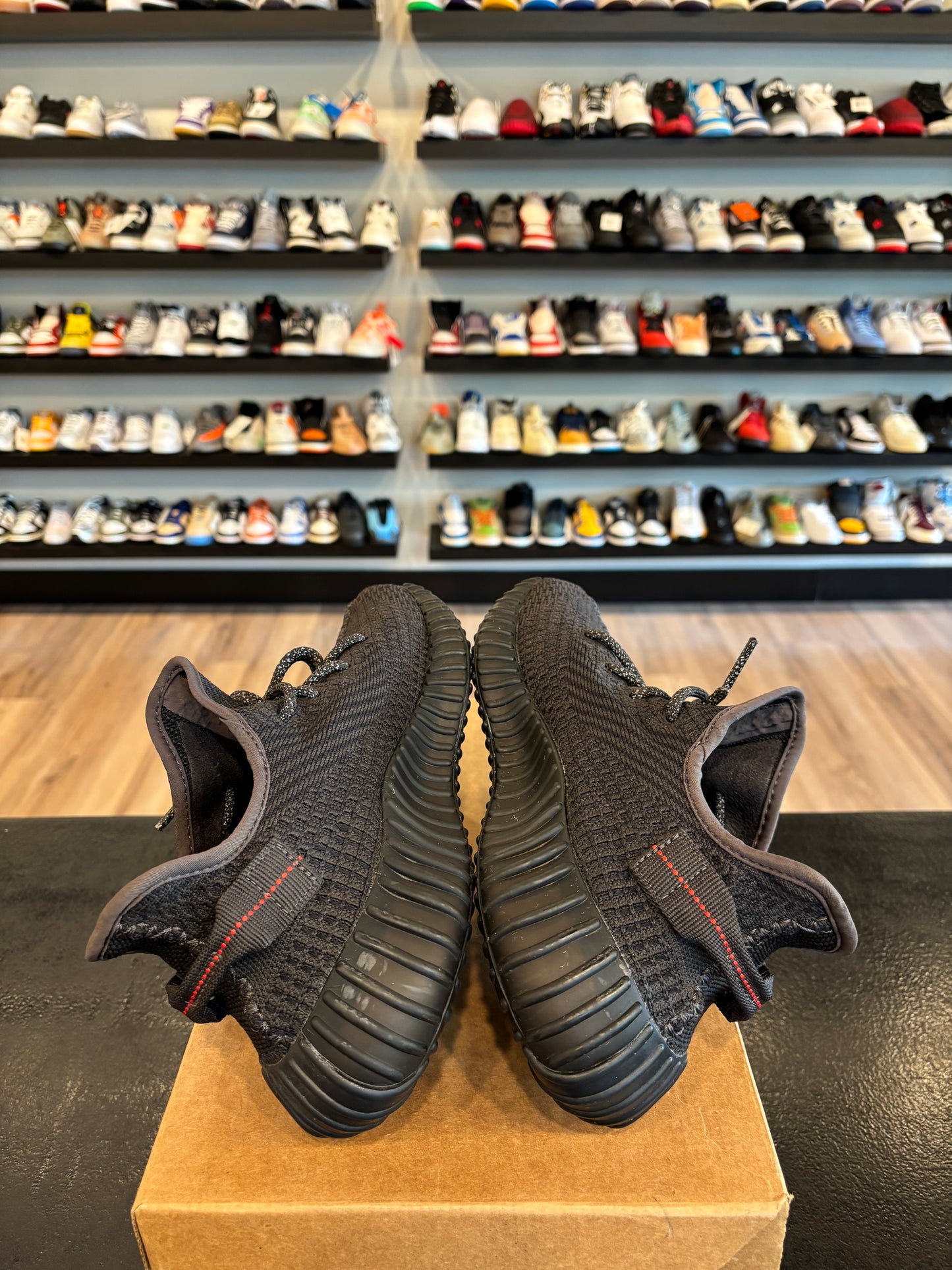 Yeezy 350 V2 Black Non Reflective Size 10 Pre-Owned (No Box)