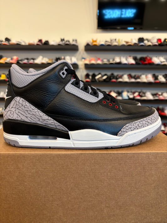 Jordan 3 Black Cement 2024 Size 9 Pre-Owned (No Box)