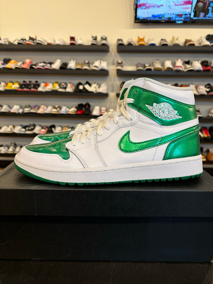 Jordan 1 Golf Metallic Green Size 12 Pre-Owned
