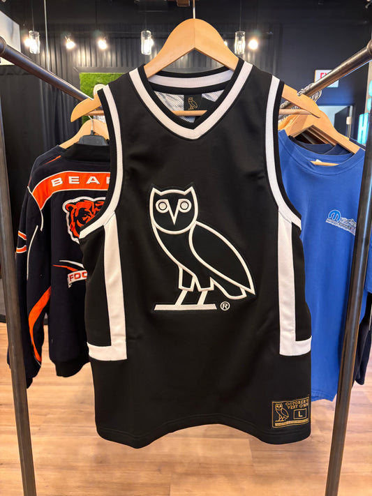 OVO Basketball Jersey Black White Size Large Brand New