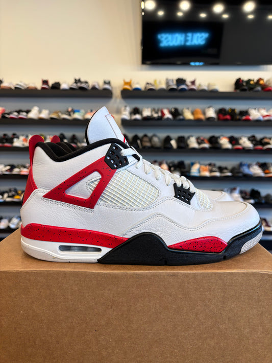 Jordan 4 Red Cement Size 11.5 Pre-Owned (No Box)