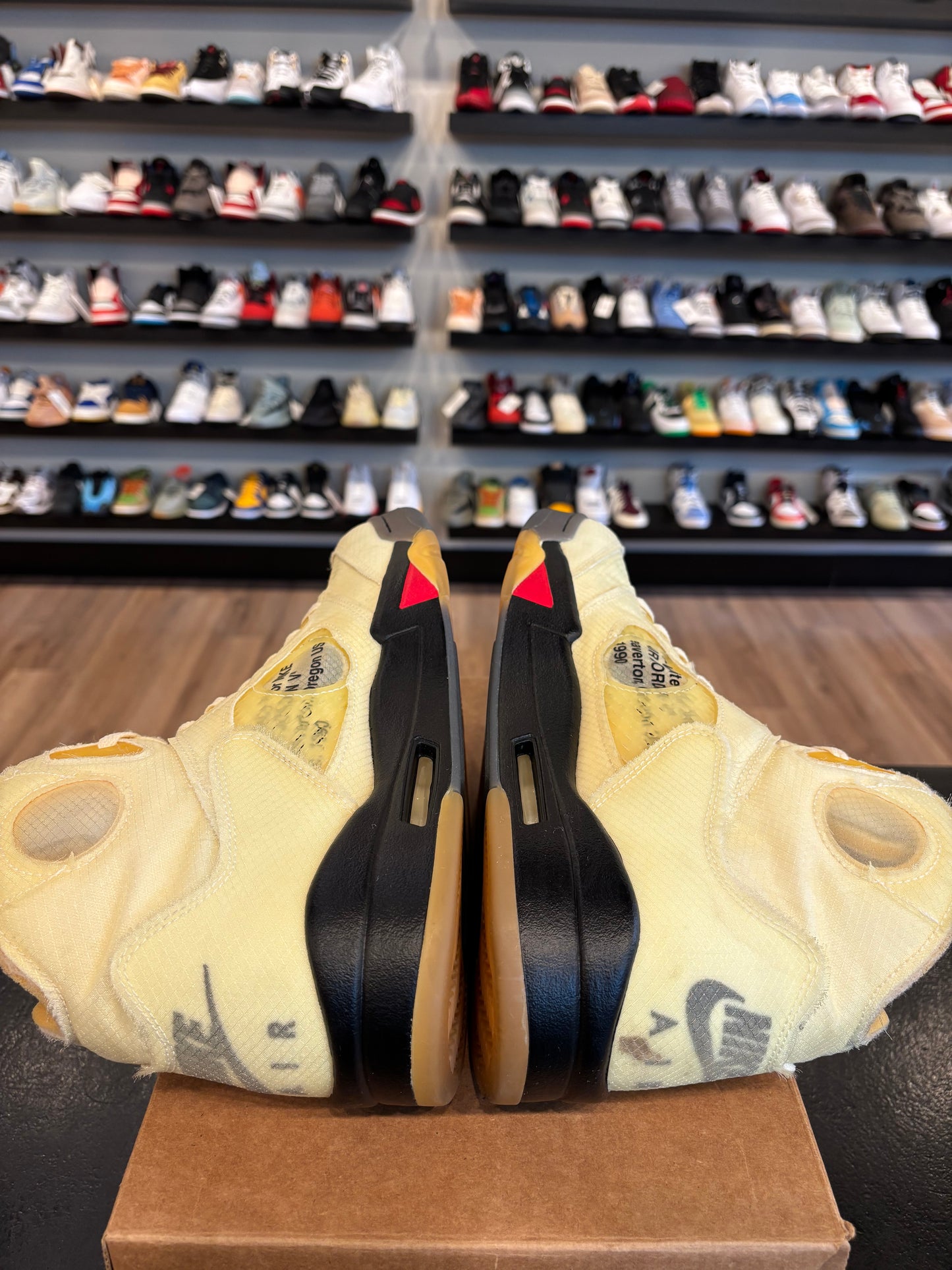 Jordan 5 Off-White Sail Size 14 Pre-Owned (No Box)