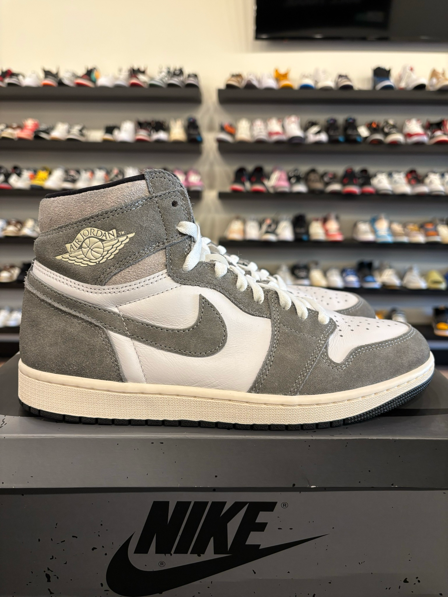 Jordan 1 Washed Black Size 9 Pre-Owned