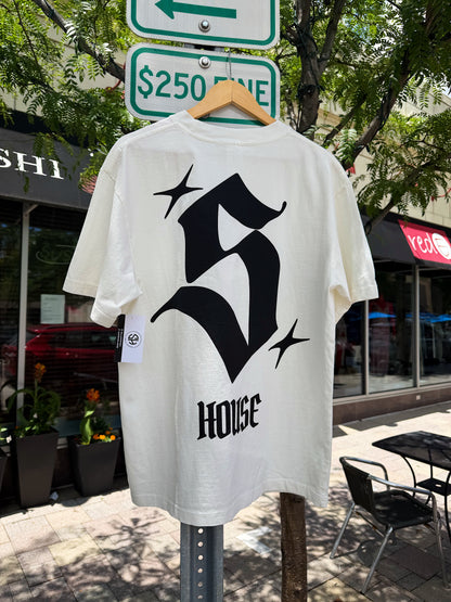 Sole House S Logo Star Tee White Size Medium