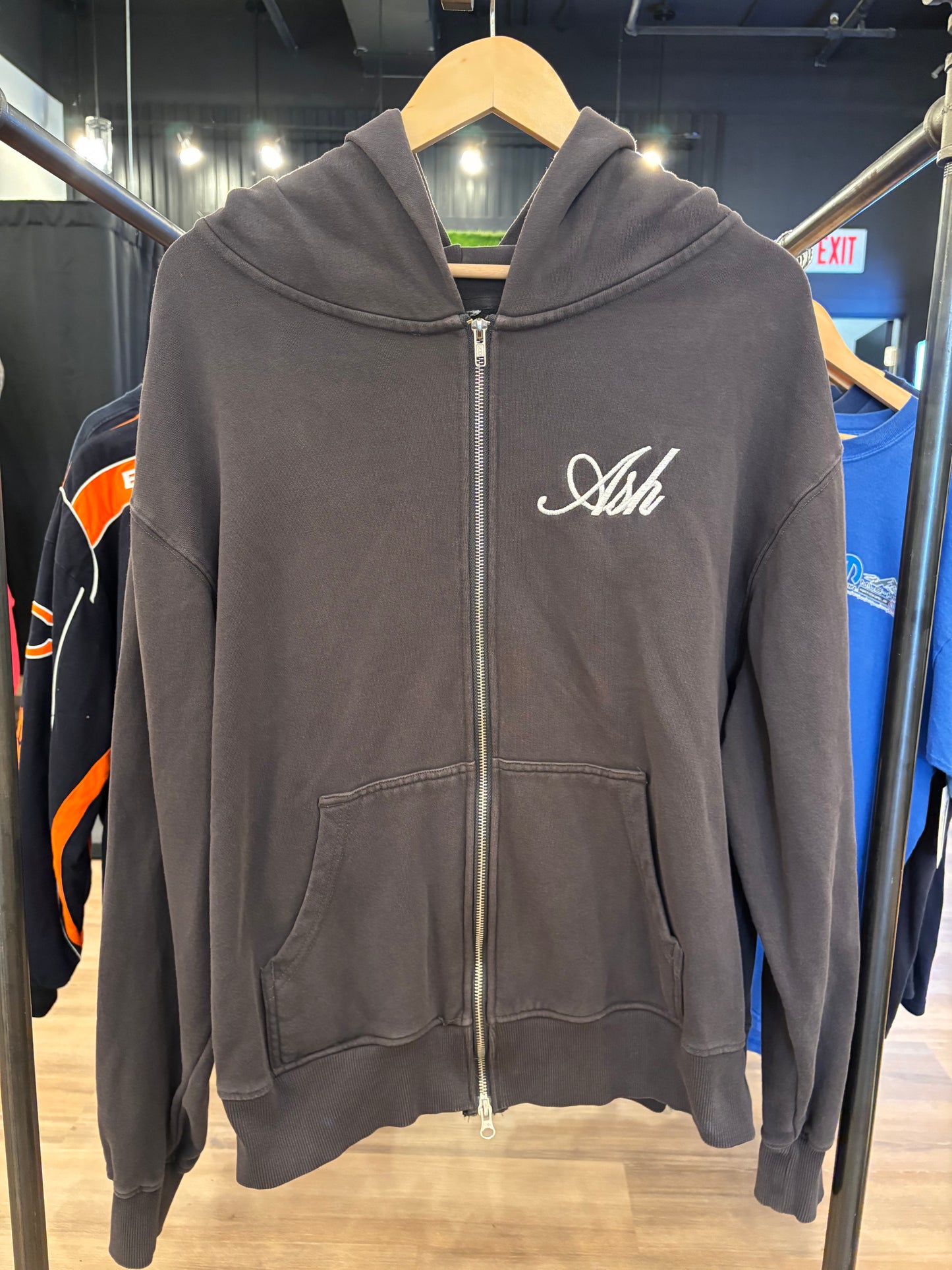 Ash Hooded Zip Up Size Medium Pre-Owned