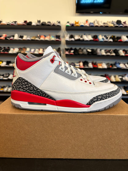 Jordan 3 Fire Red 2022 Size 10 Pre-Owned (No Box)