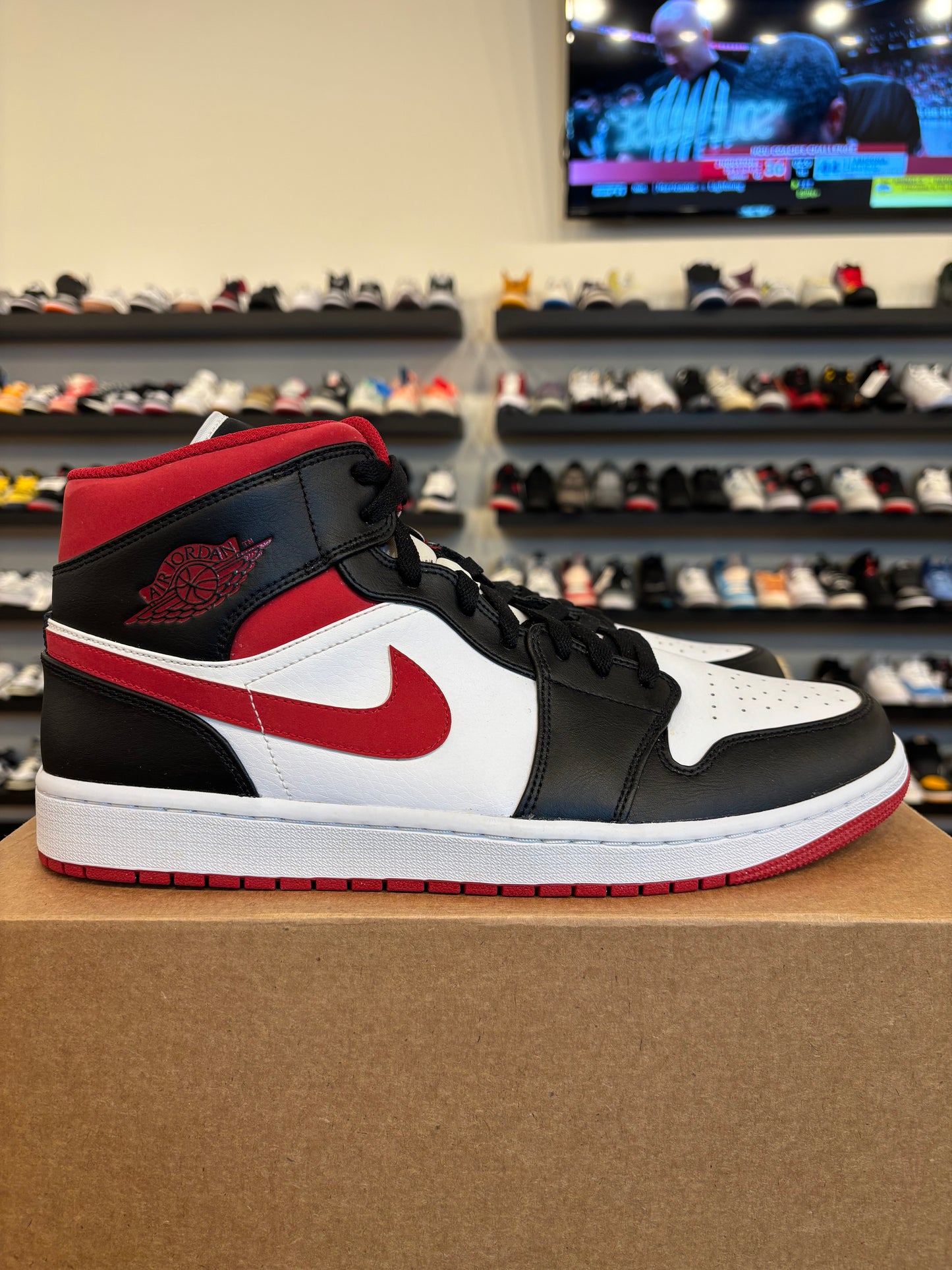 Jordan 1 Mid Team Red Size 13 Brand New (No Box)