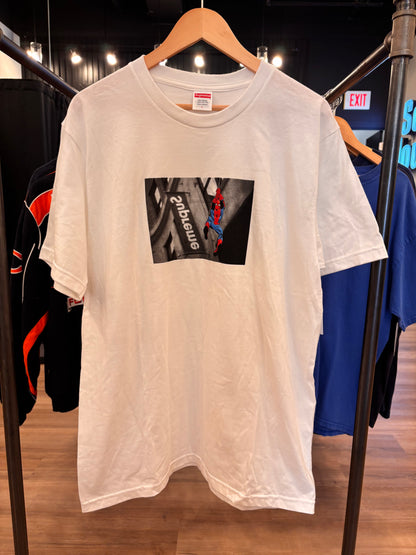 Supreme Spiderman Tee White Size Large Pre-Owned