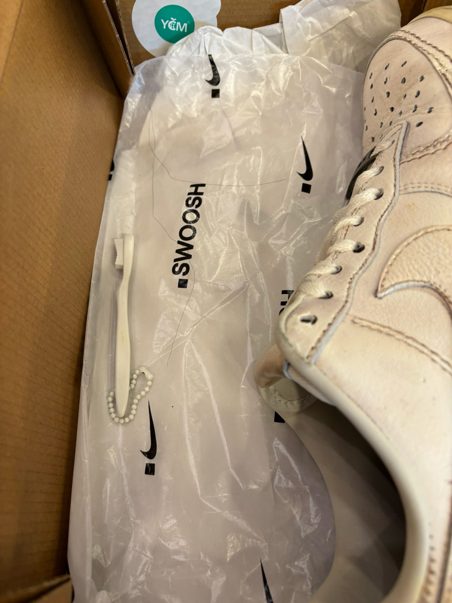 Nike Air Force 1 Low SWOOSH Dirty Size 9.5 Pre-Owned