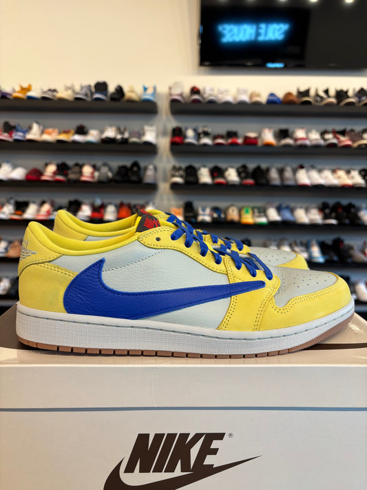 Jordan 1 Low Travis Scott Canary Size 10.5 (12W) Pre-Owned