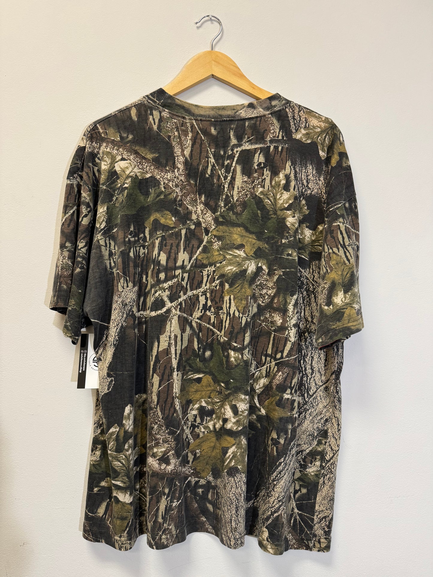 Camo Mossy Oak Pocket Tee Size XL Vintage