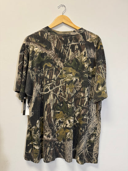 Camo Mossy Oak Pocket Tee Size XL Vintage