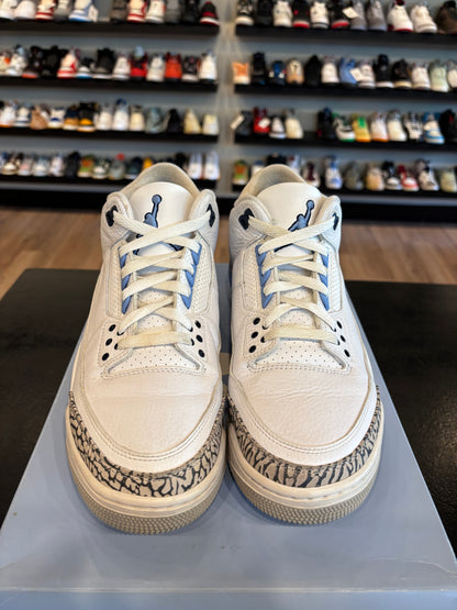 Jordan 3 UNC White Size 9 Pre-Owned