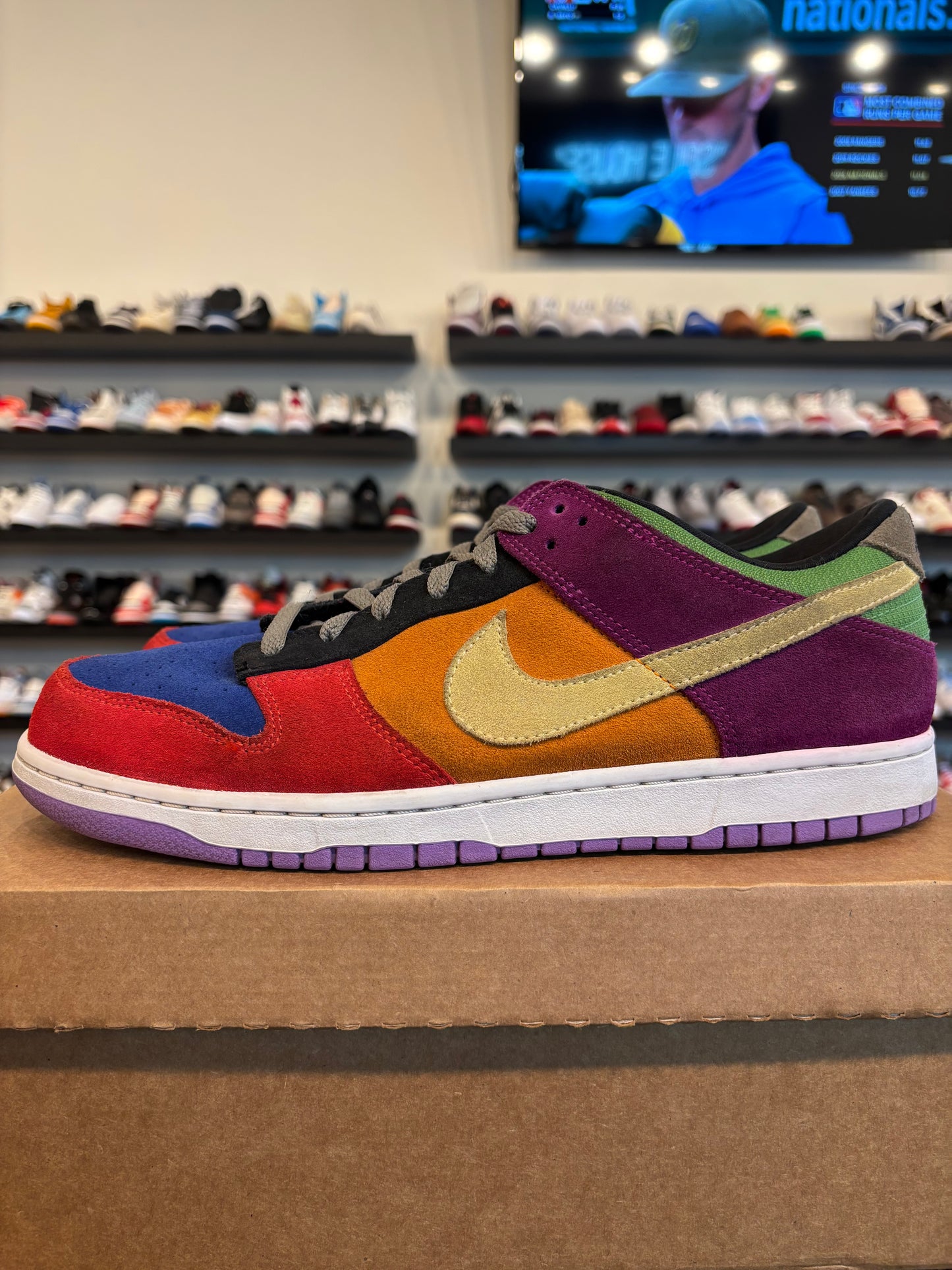 Nike Dunk Low Viotech Size 12 Pre-Owned (No Box)