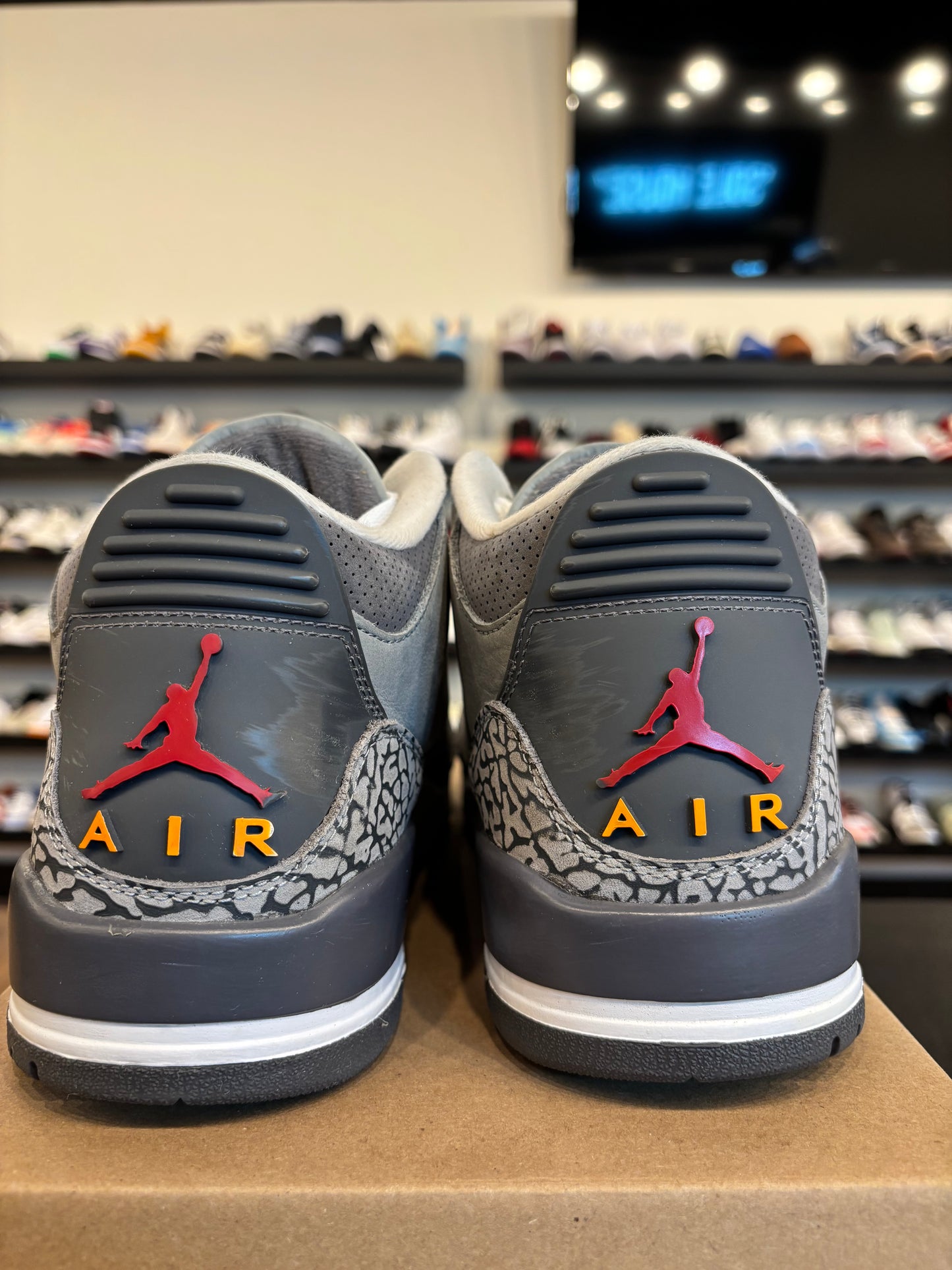 Jordan 3 Cool Grey Size 12 Pre-Owned (No Box)