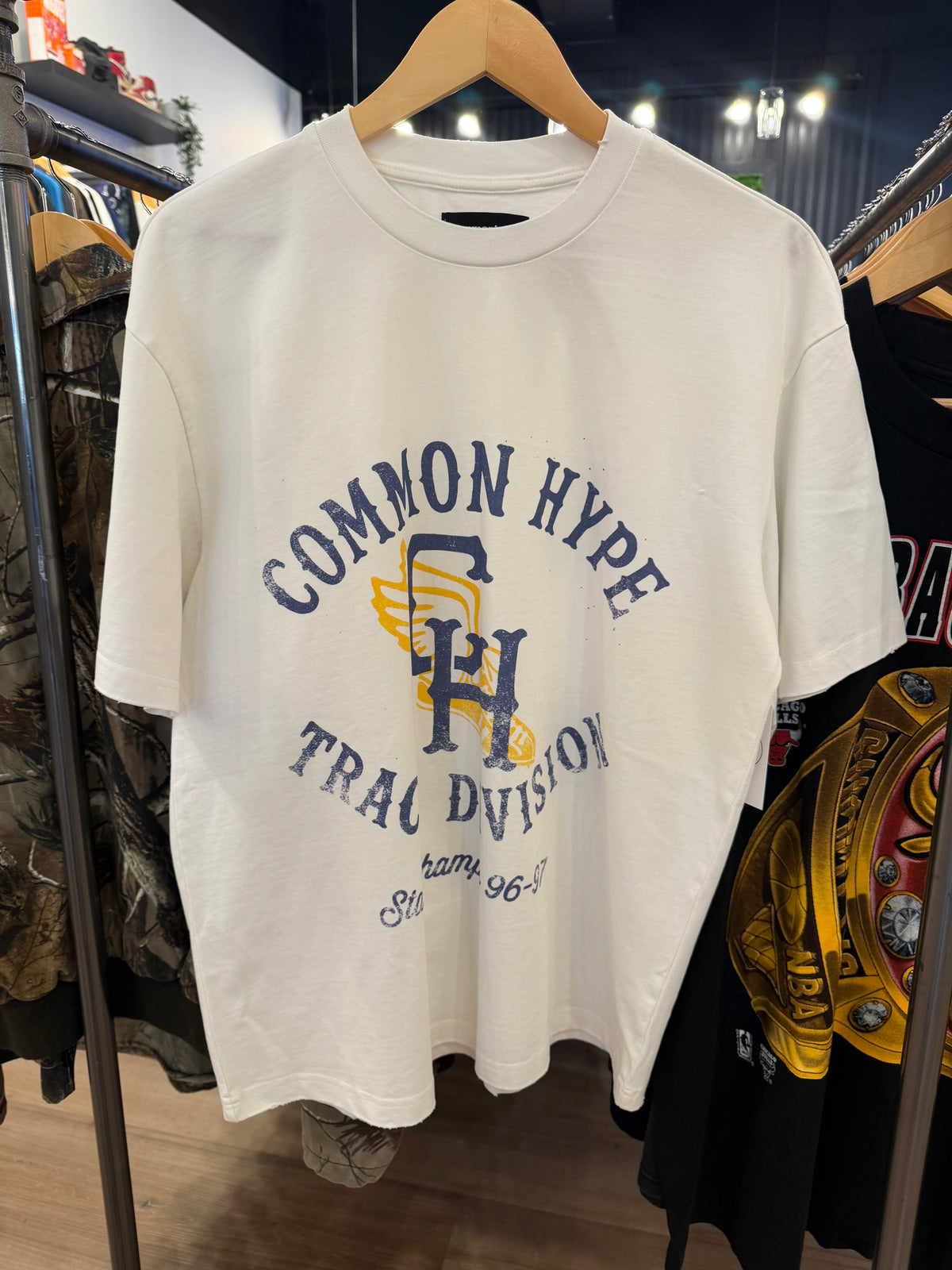 Common Hype Track Shirt White Size Medium Brand New