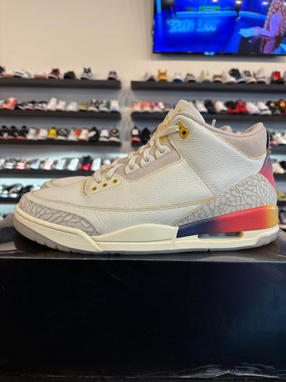 Jordan 3 J Balvin Sunset Size 13 Pre-Owned