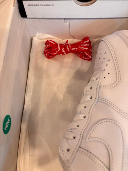 Nike Air Force 1 Low Supreme White Size 8 Pre-Owned