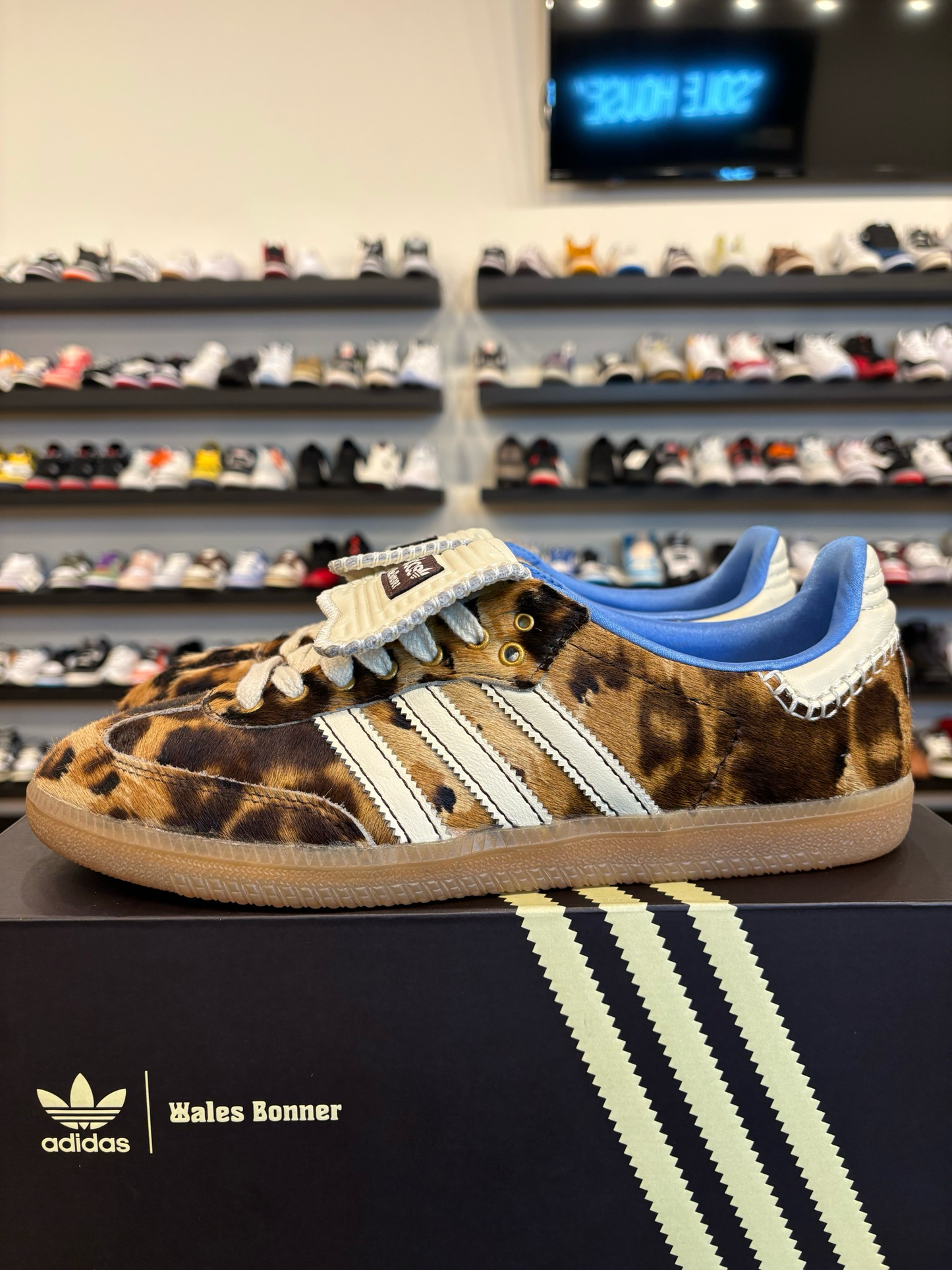 Adidas Wales Bonner Samba Leopard Size 9.5 Pre-Owned