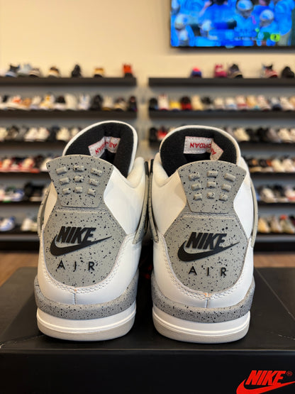 Jordan 4 White Cement 2025 Size 7Y (8.5W) Pre-Owned