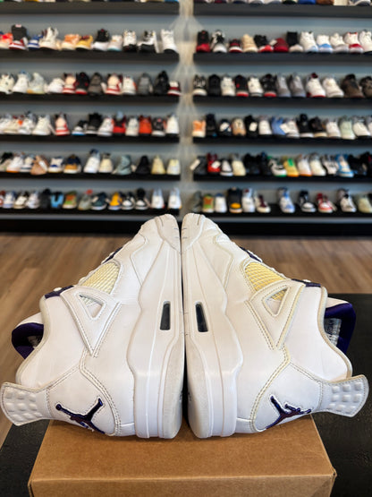 Jordan 4 Purple Metallic Size 9 Pre-Owned (No Box)