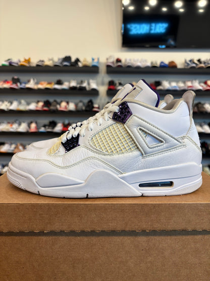 Jordan 4 Purple Metallic Size 9 Pre-Owned (No Box)