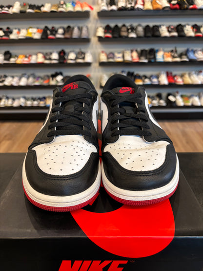 Jordan 1 Low Black Toe Size 10.5 Pre-Owned