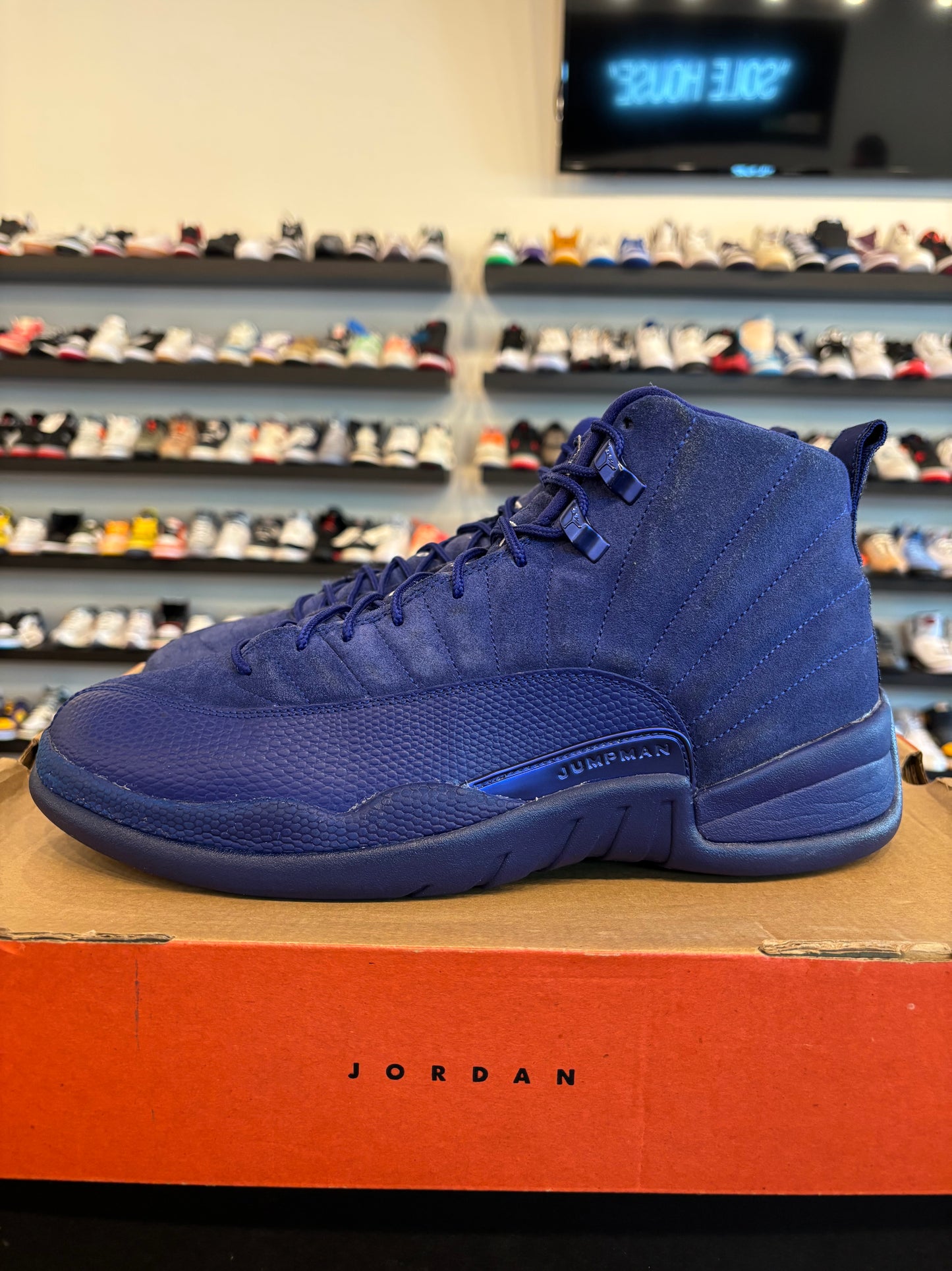 Jordan 12 Blue Suede Size 10.5 Pre-Owned