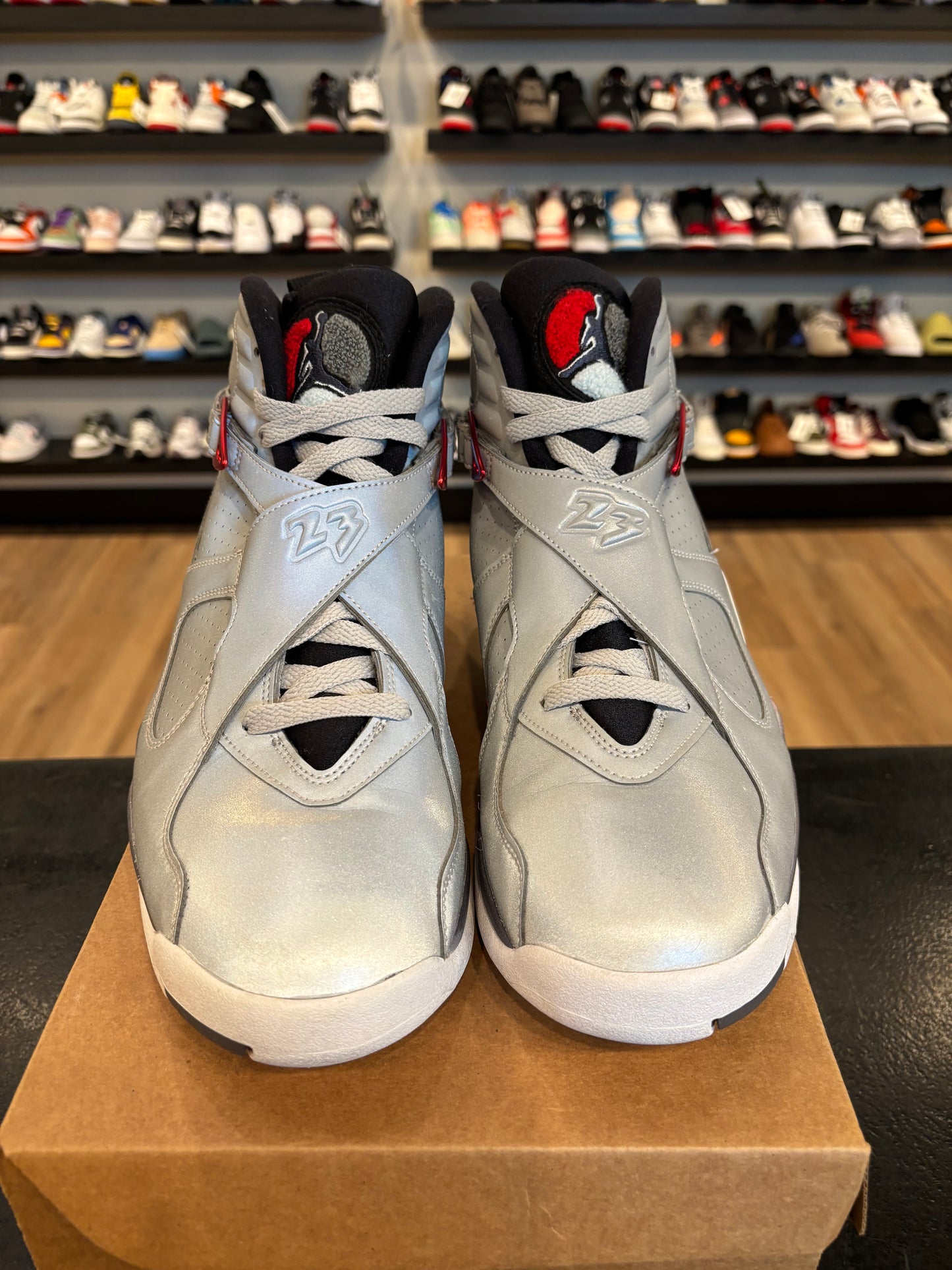 Jordan 8 Reflection Of Champions Size 11.5 Pre-Owned (No Box)