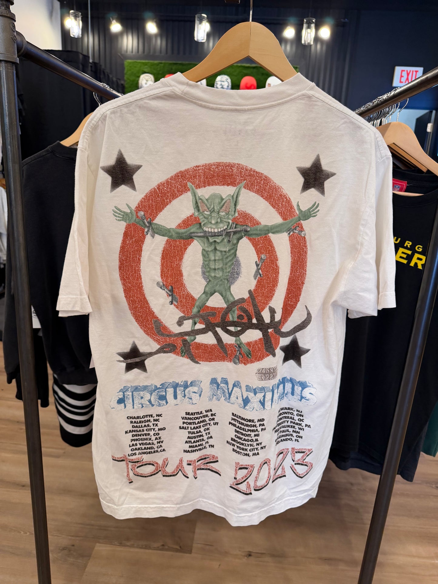 Travis Scott Utopia Circus Maximus Tour Tee White Size Large Brand New