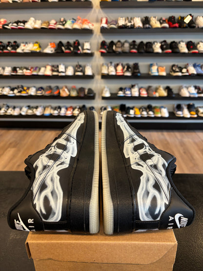 Nike Air Force 1 Low Skeleton Black Size 13 Pre-Owned (No Box)