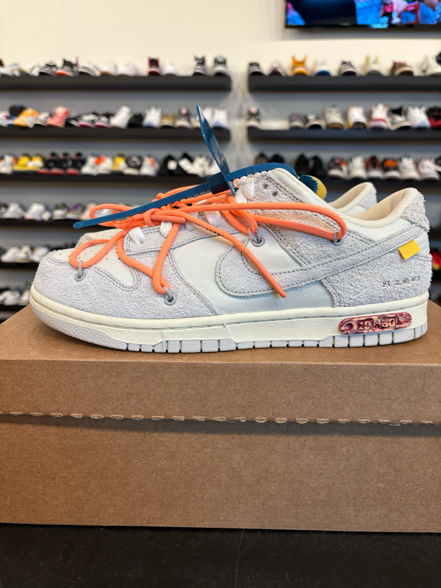 Nike Off-White Dunk Low Lot 19 Size 8.5 Brand New (No Box)