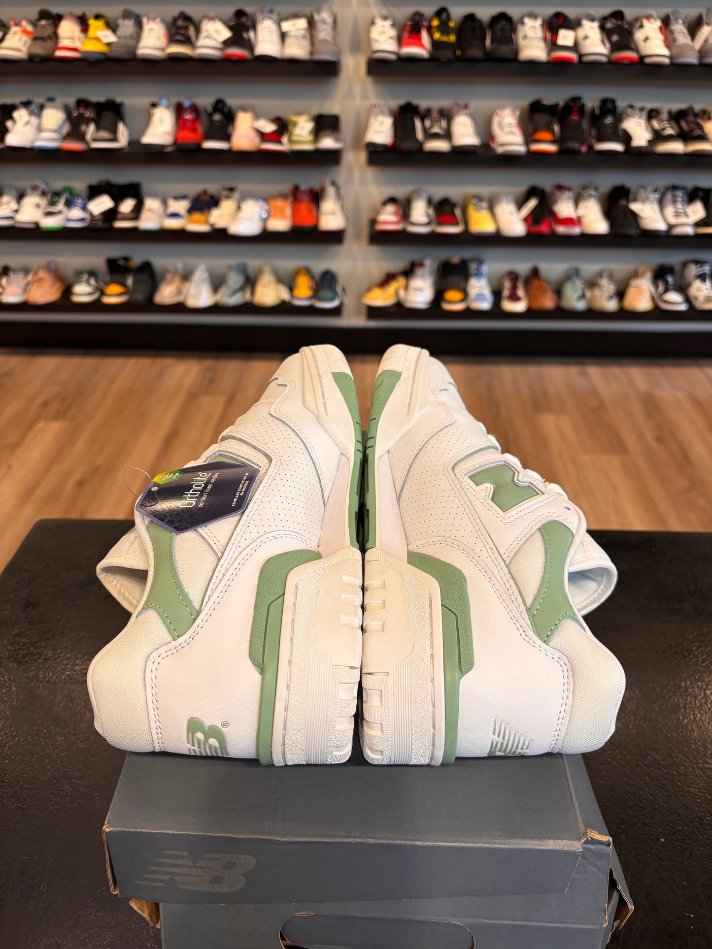 New Balance 550 White Mint Green Size 10 Brand New