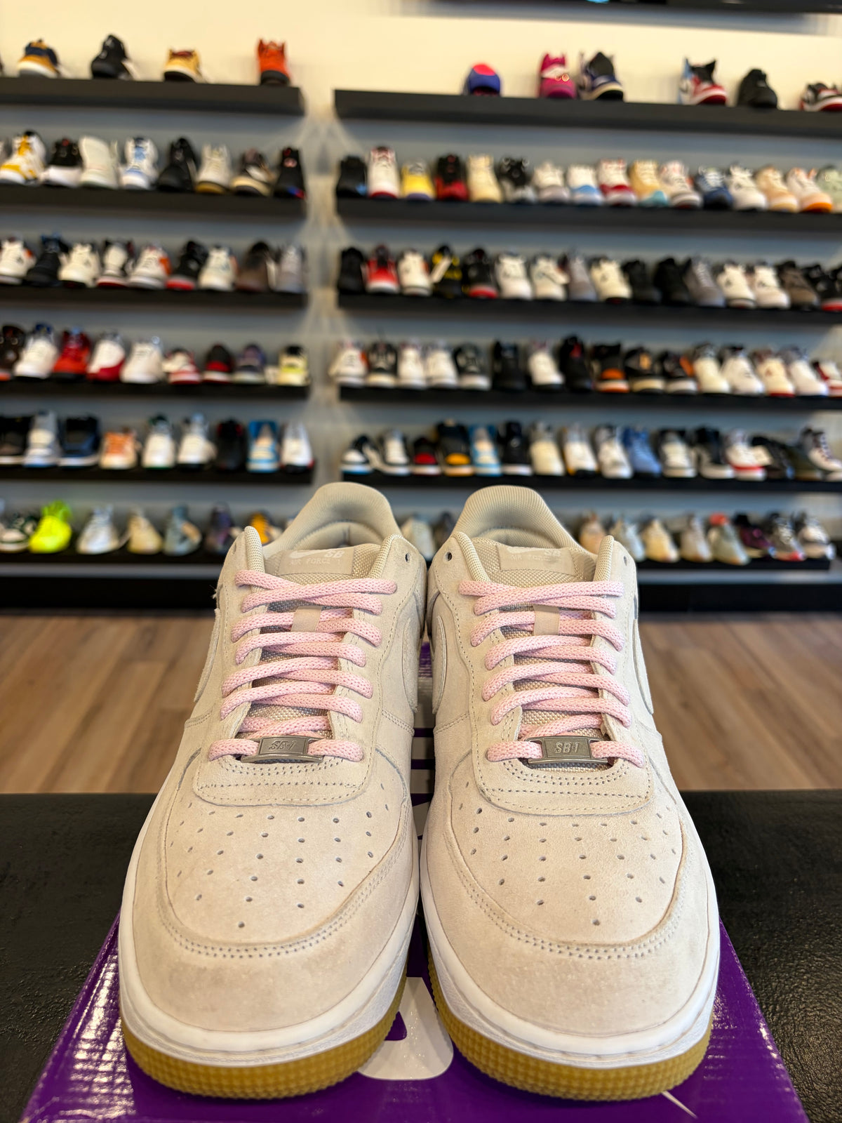 Nike Air Force 1 Low SB Light Orewood Size 12 Pre-Owned