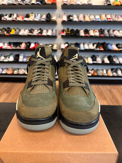 Jordan 4 Craft Olive Size 10.5 Pre-Owned (No Box)