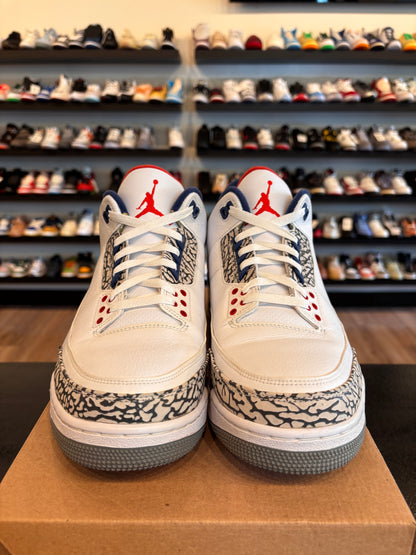 Jordan 3 True Blue 2016 Size 12 Pre-Owned (No Box)