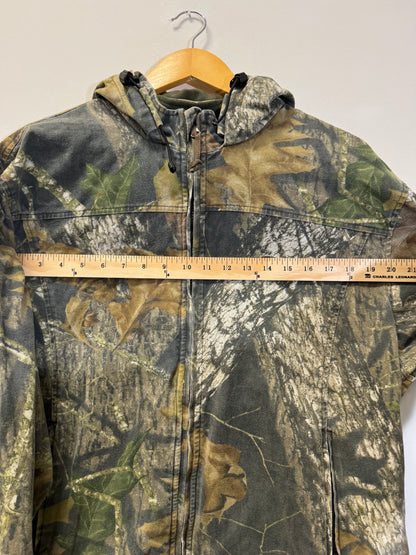 Mossy Oak Camo Zip Up Pink Size Medium Vintage