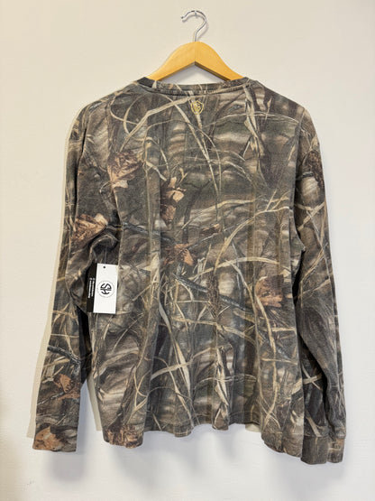 Game Winner Camo Long Sleeve Size Large Vintage