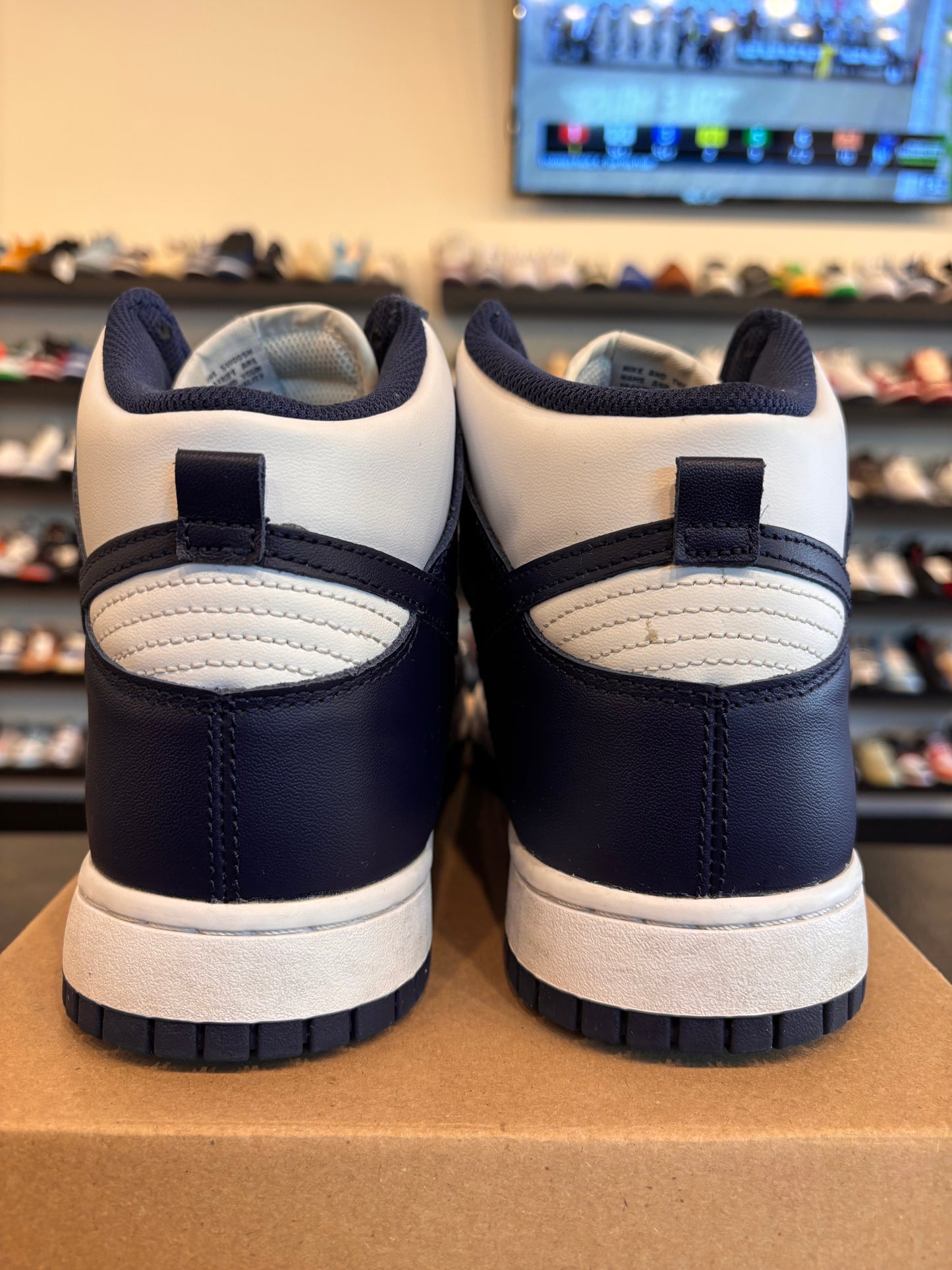 Nike Dunk High Midnight Navy Size 12 Pre-Owned (No Box)