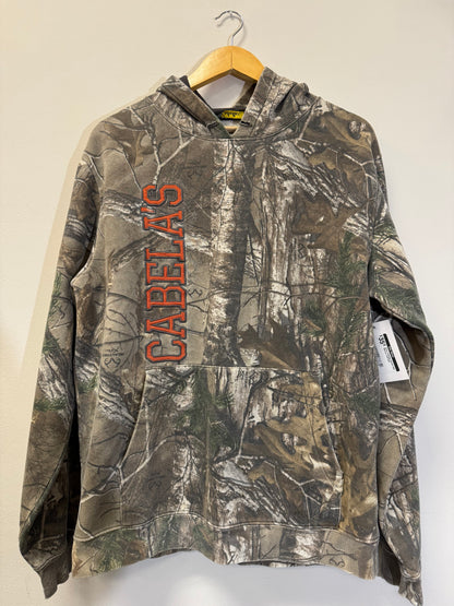 Camo Cabellas Hoodie Size Medium Vintage