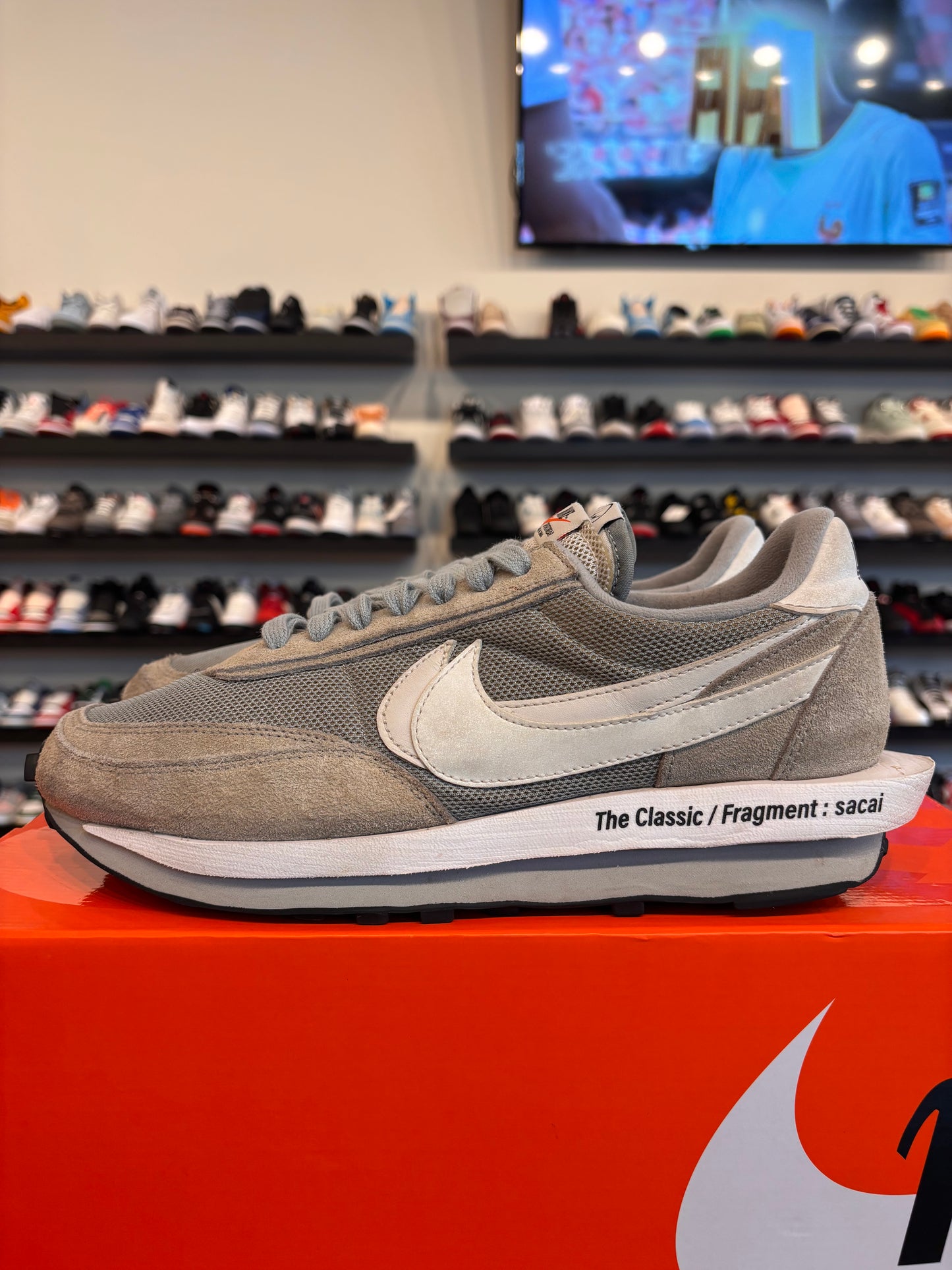 Nike Sacai Fragment Waffle Grey Size 11.5 Pre-Owned
