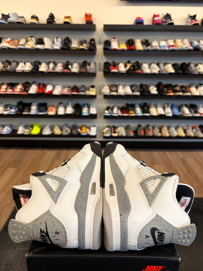 Jordan 4 White Cement 2025 Size 7Y (8.5W) Pre-Owned
