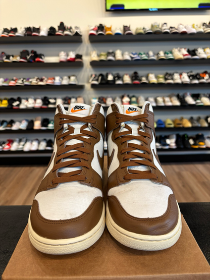 Nike Dunk High Vintage Brown Sail Size 10.5 Pre-Owned (No Box)