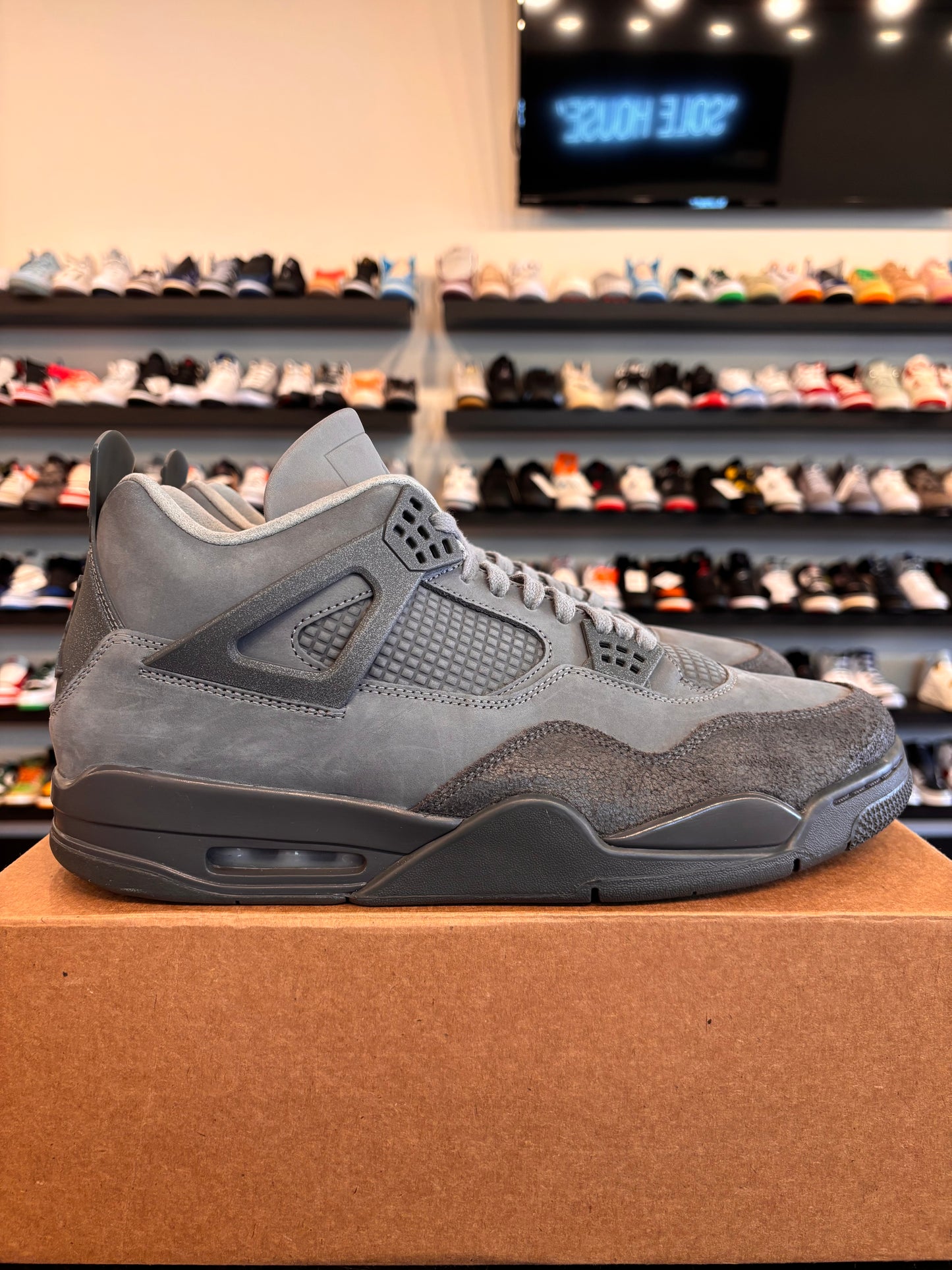 Jordan 4 Wet Cement Size 14 Pre-Owned (No Box)